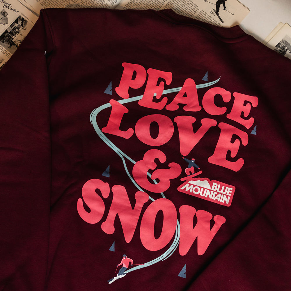 Blue Mountain Peace Love & Snow Sweater
