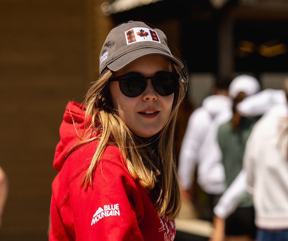 Blue Mountain Canada Day Plaid Flag Hat - Adult Unisex