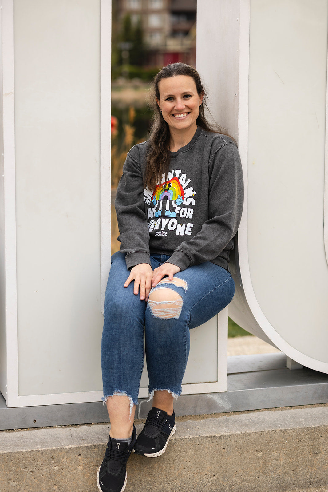 Mountains Are for Everyone Crewneck Sweater