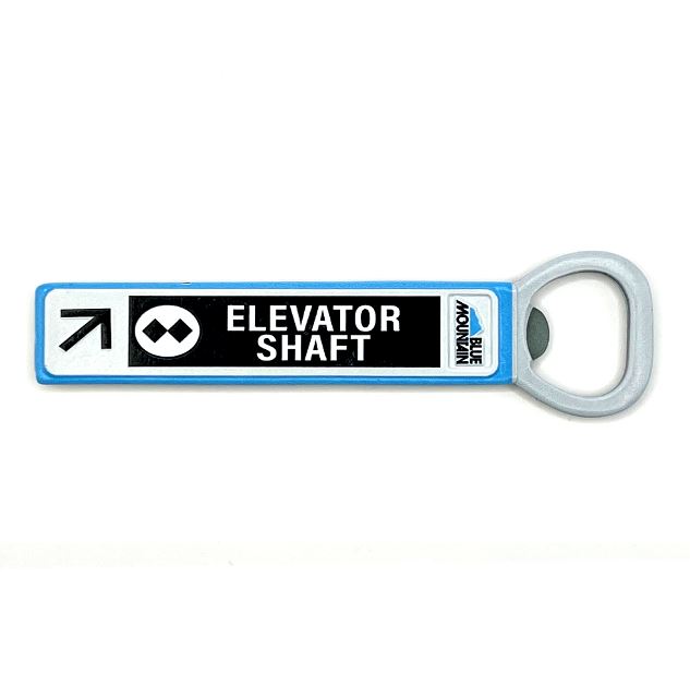 Elevator Shaft Trail Sign Bottle Opener