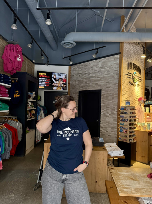 Womens Navy Coordinates Tee
