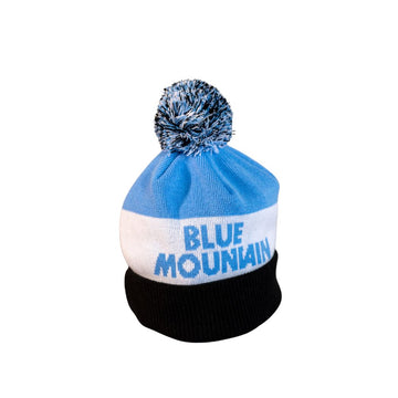 Blue, White & Black Pom Logo Hat