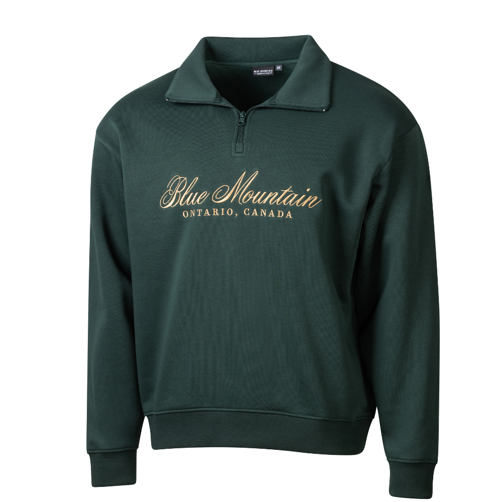 Blue Mountain Quarter Zip Sweater