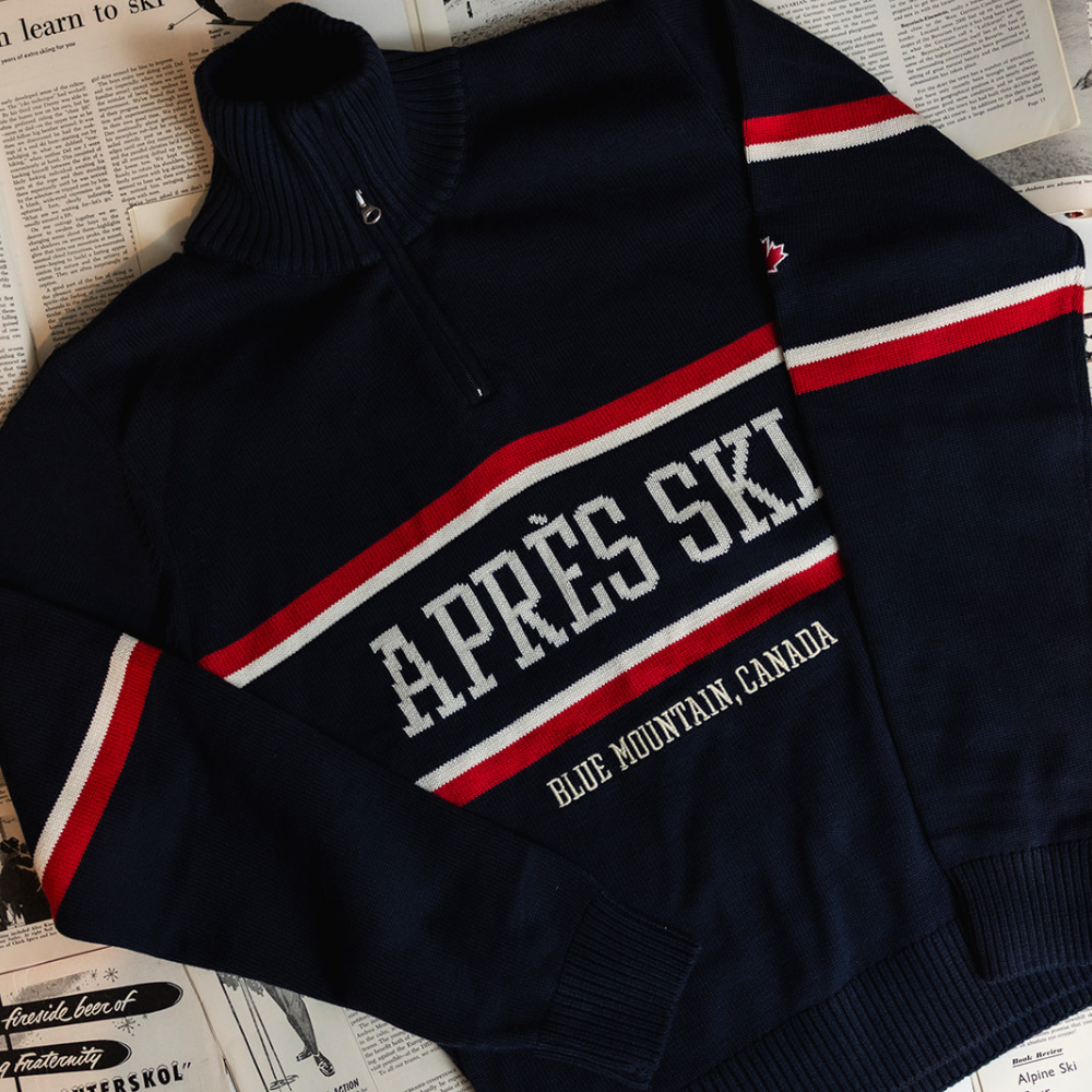 Blue Mountain Après Ski Knitted Sweater