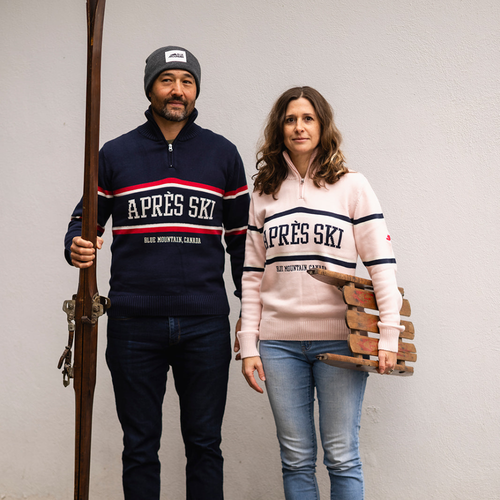 Blue Mountain Après Ski Knitted Sweater