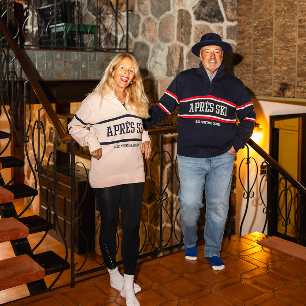 Blue Mountain Après Ski Knitted Sweater
