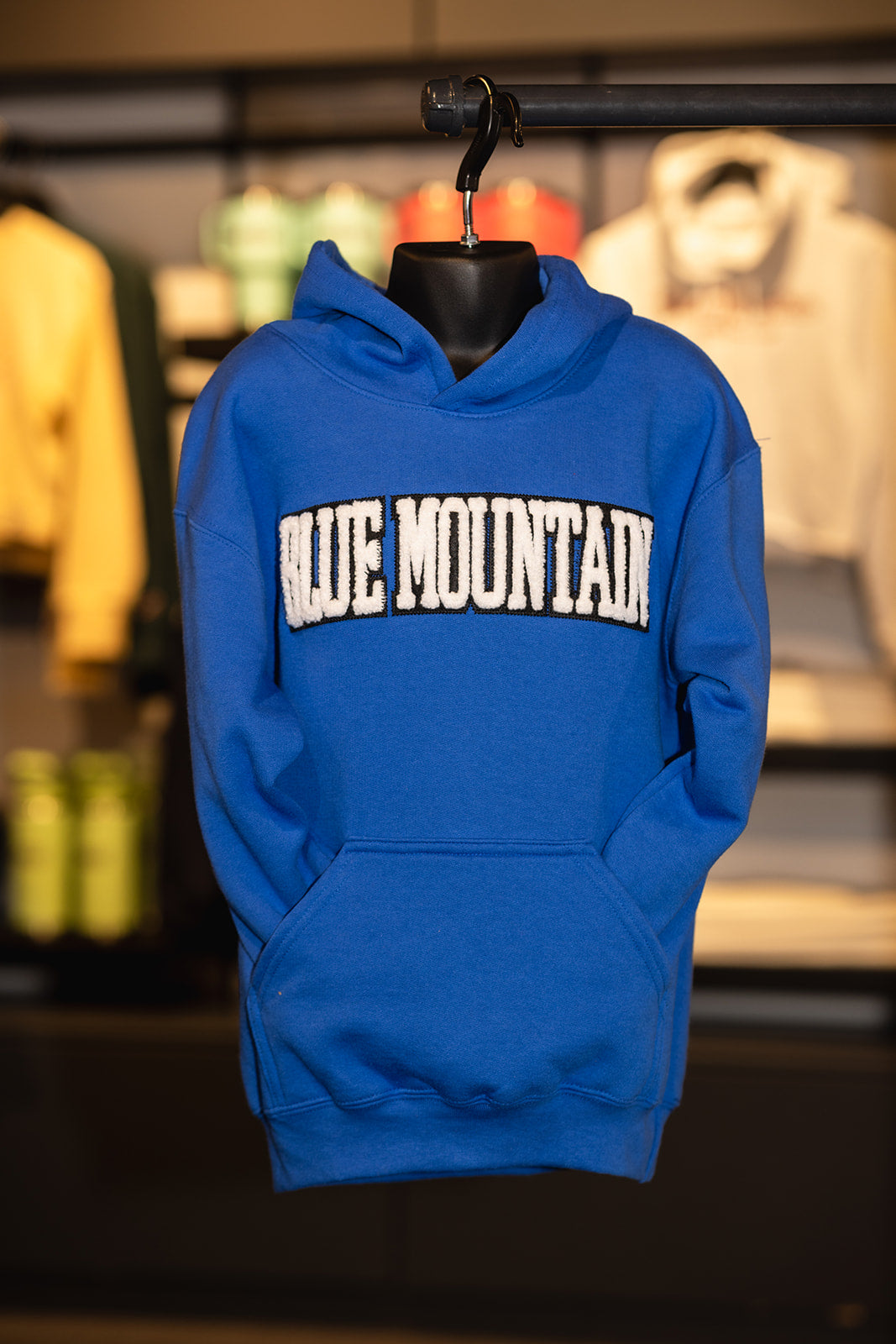 Blue Mountain Fluff Embroidered Crewneck - Youth