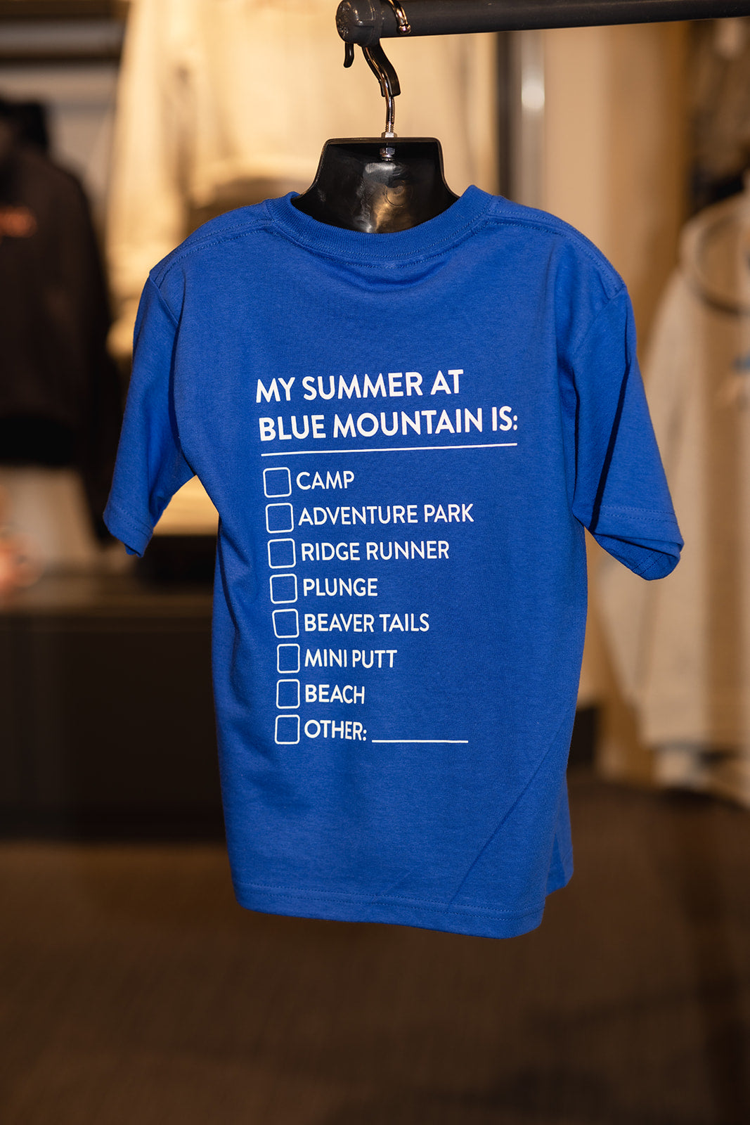 Blue Mountain Checklist Tee - Youth