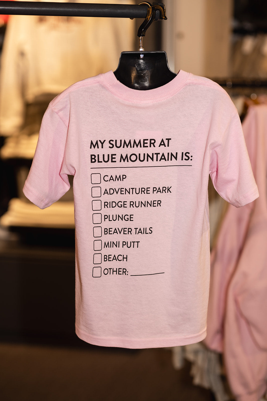 Blue Mountain Checklist Tee - Youth