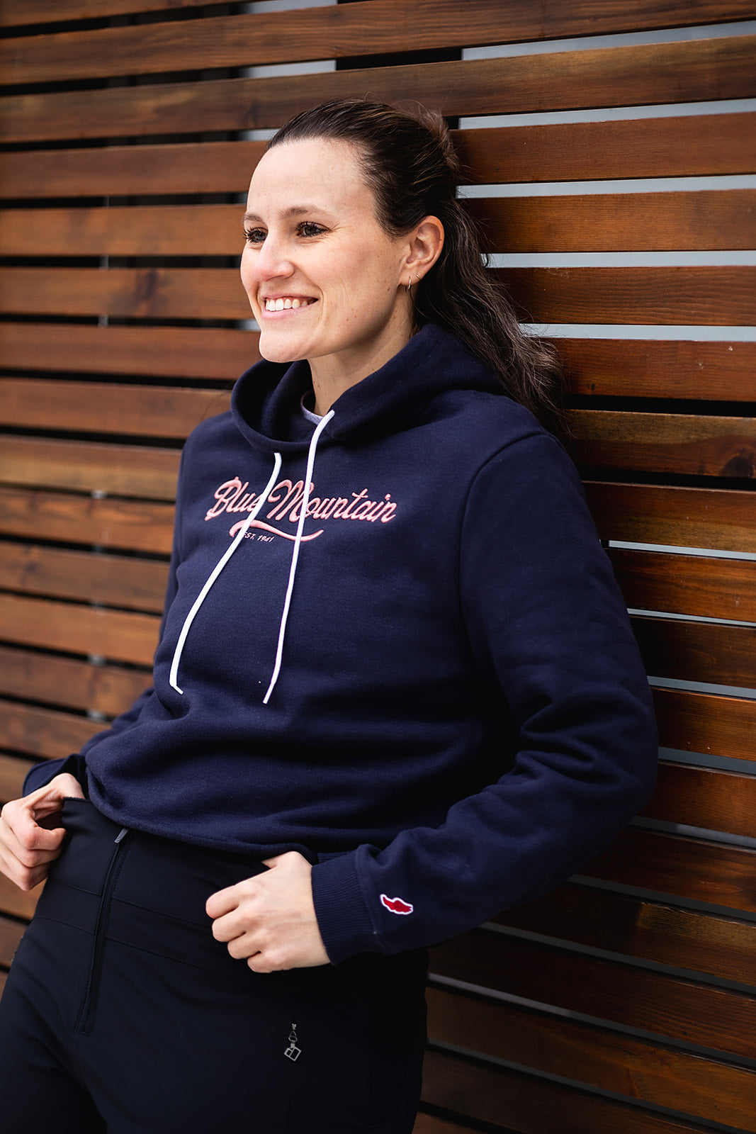 Crop Blue Mountain Hoodie