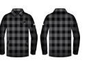MENS BLACK Flannel Ins Shirt