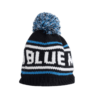 Blue Mountain Knit Beanie - Black/White/Blue