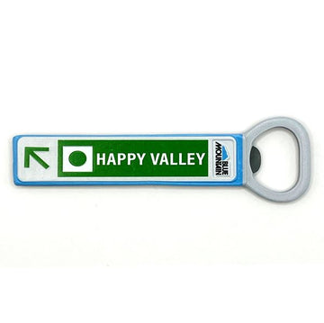 Happy Valley Trail Sign Bottle Opener