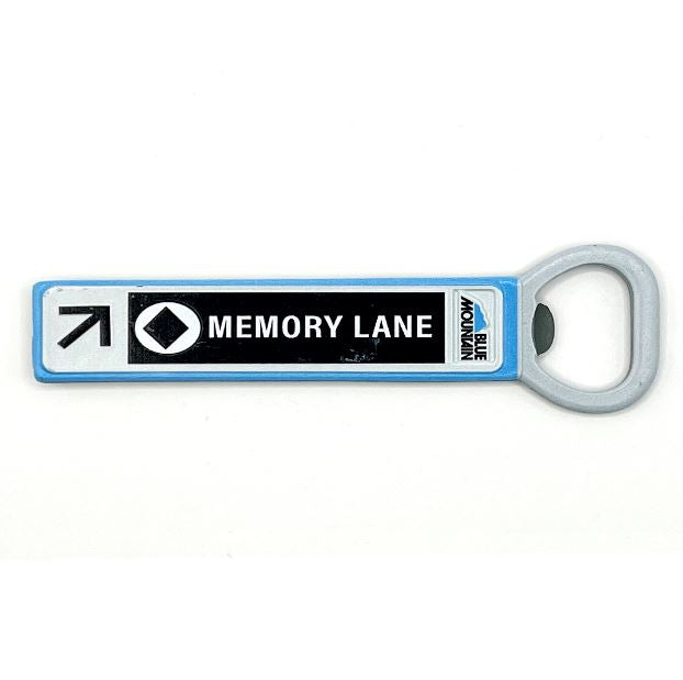 Memory Lane Trail Sign Bottle Opener