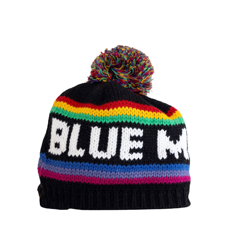 Blue Mountain Knit Beanie - Rainbow