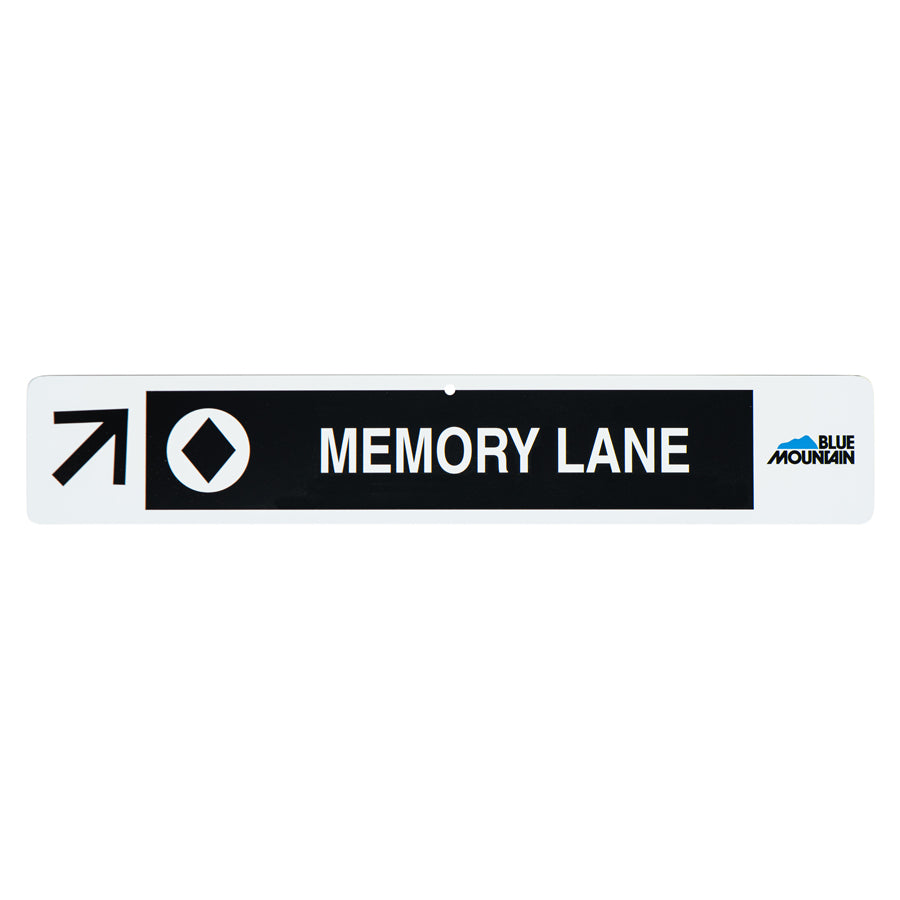 Memory Lane Trail Sign