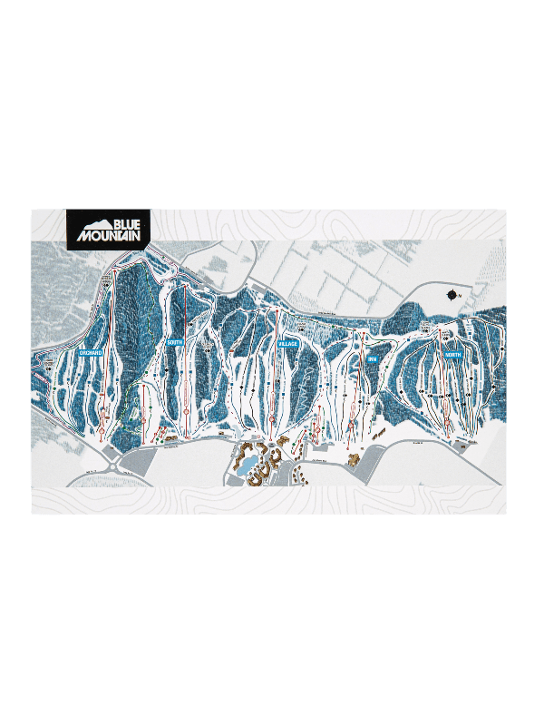 Blue Mountain Trail Map Postcard