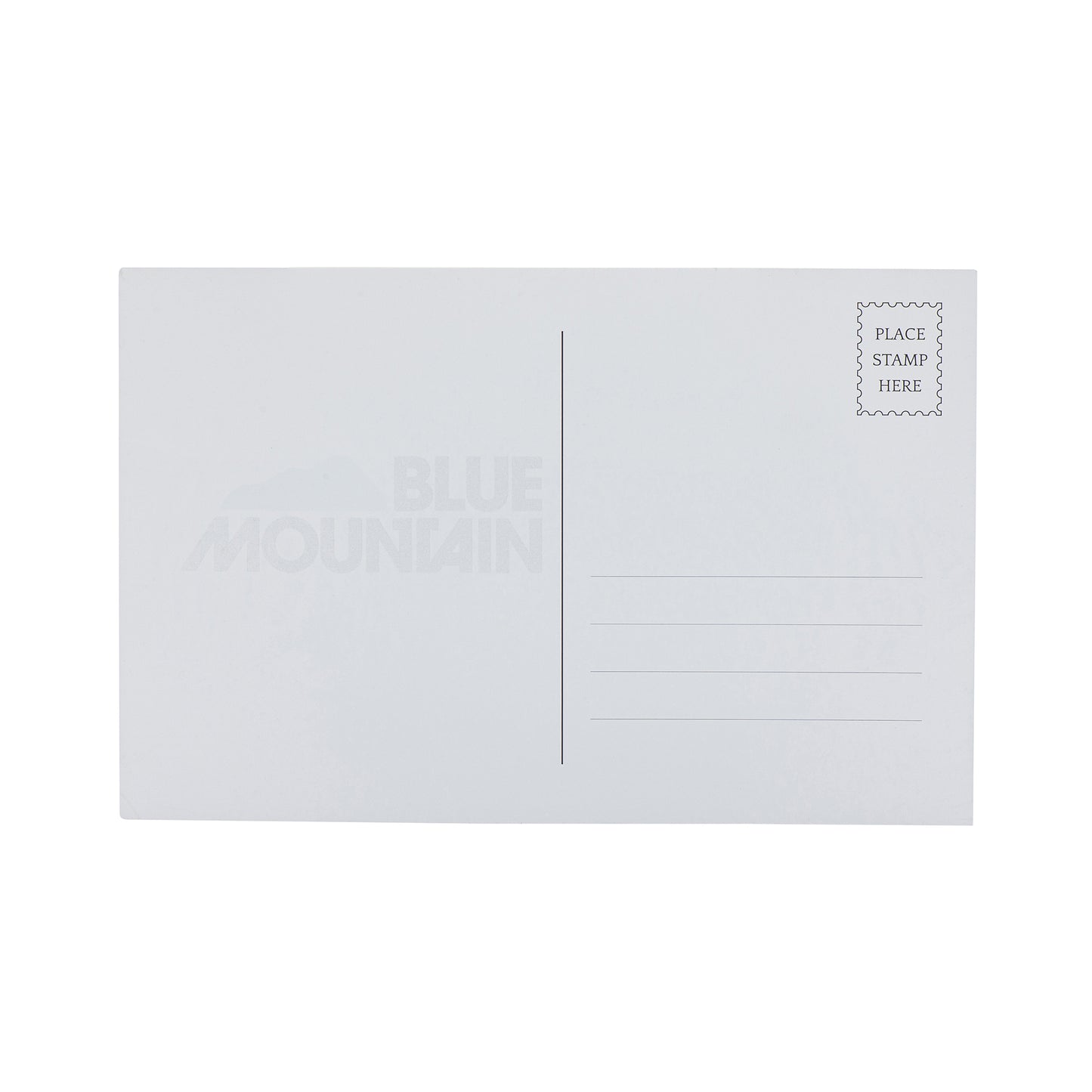 Blue Mountain Trail Map Postcard